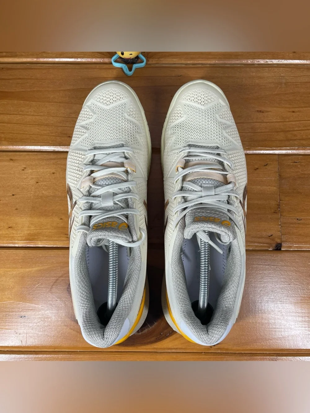 ASICS Gel Resolution 8 Womens Size 12 Earth Day Tennis Shoes NO INSOLES 1042A163